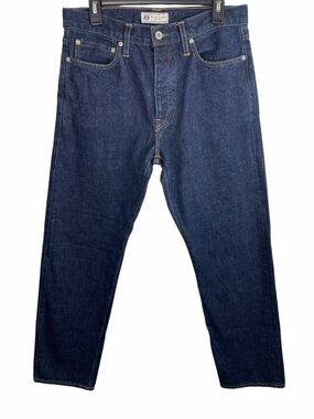 Wallace & Barnes | Dark Wash Straight Fit Jeans in Japanese Selvage